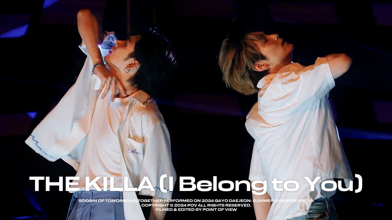 [4K] 240721 SBS 가요대전: Summer 투모로우바이투게더 수빈 'The Killa (I Belong to You)' 직캠 | TXT SOOBIN focus