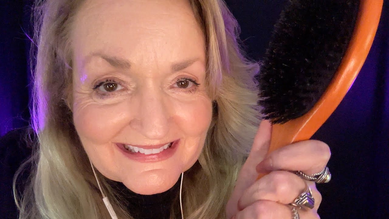 ASMR Showing you my Hairbrush Collection with Hair Brushing ✨ Ear to Ear Sounds