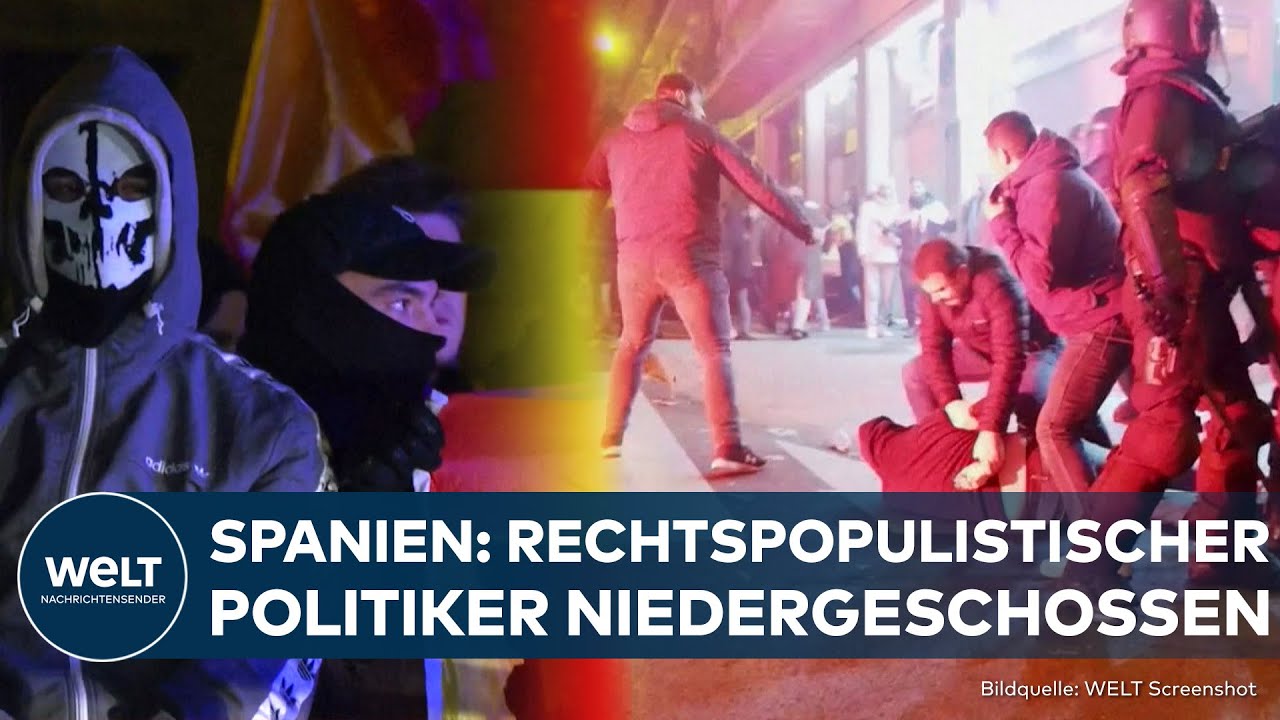 SPANNUNGEN IN SPANIEN: Massive Nationalisten-Proteste in Madrid - Rechter Politiker niedergeschossen