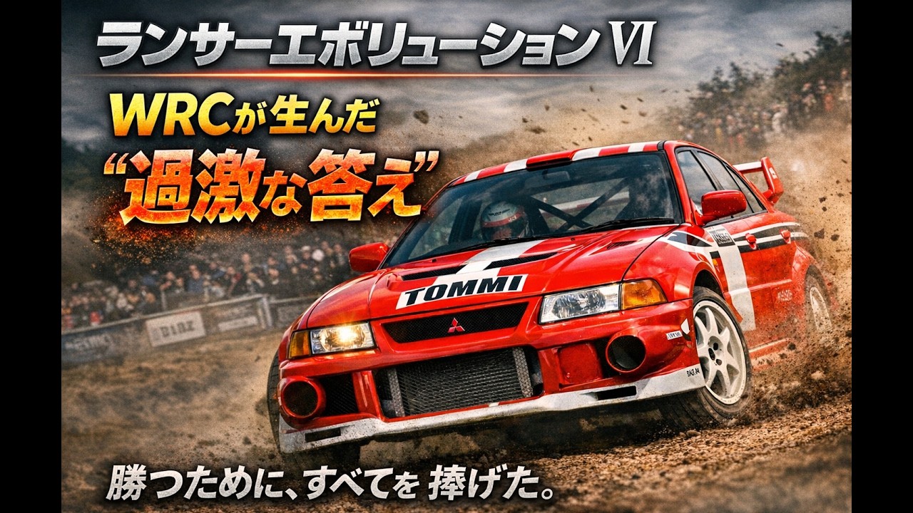 【ミツビシ ランサーエボリューションⅥ CP9A】WRCが生んだ“過激な答え／CP9A　Lancer Evolution Ⅵ