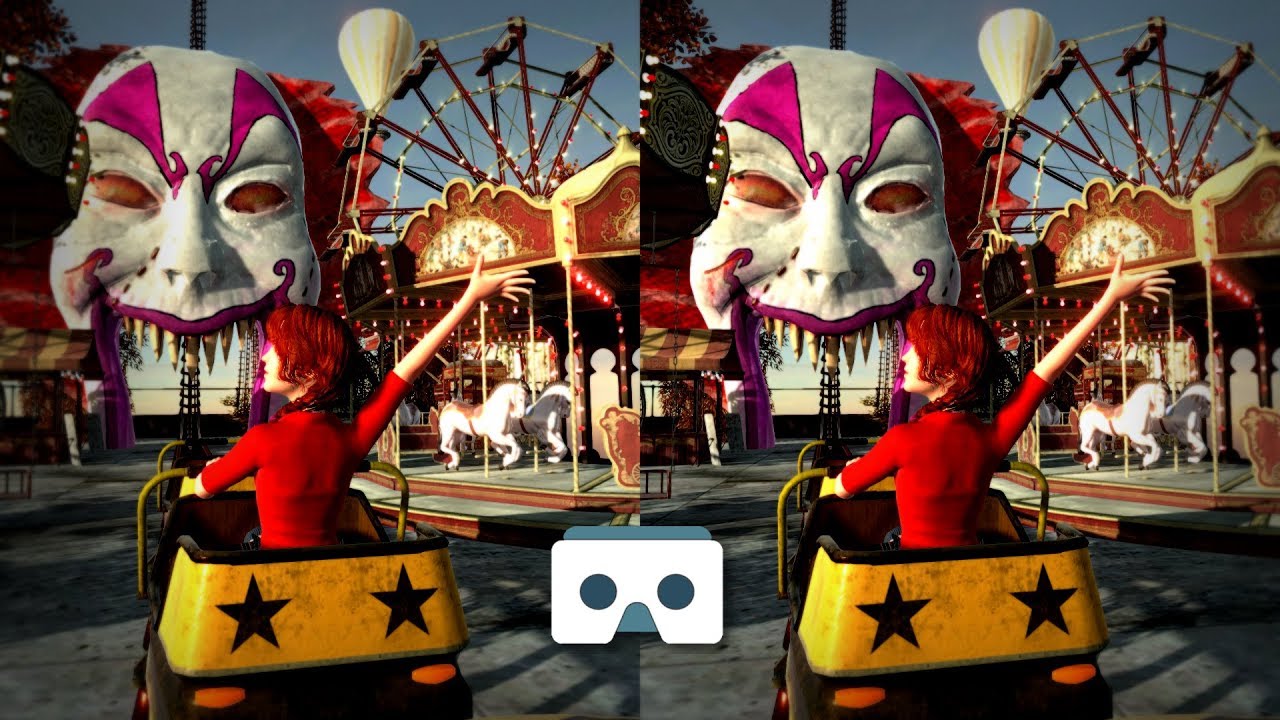 New Scary Roller Coaster 3D Video: Virtual Reality Creepy Videos for Smartphone & VR Box or Gear VR