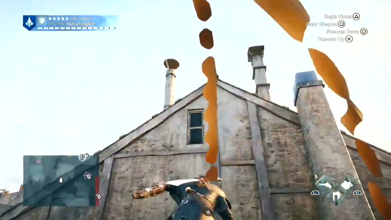 Assassin's Creed Unity Parkour Run(I still hate this parkour system)