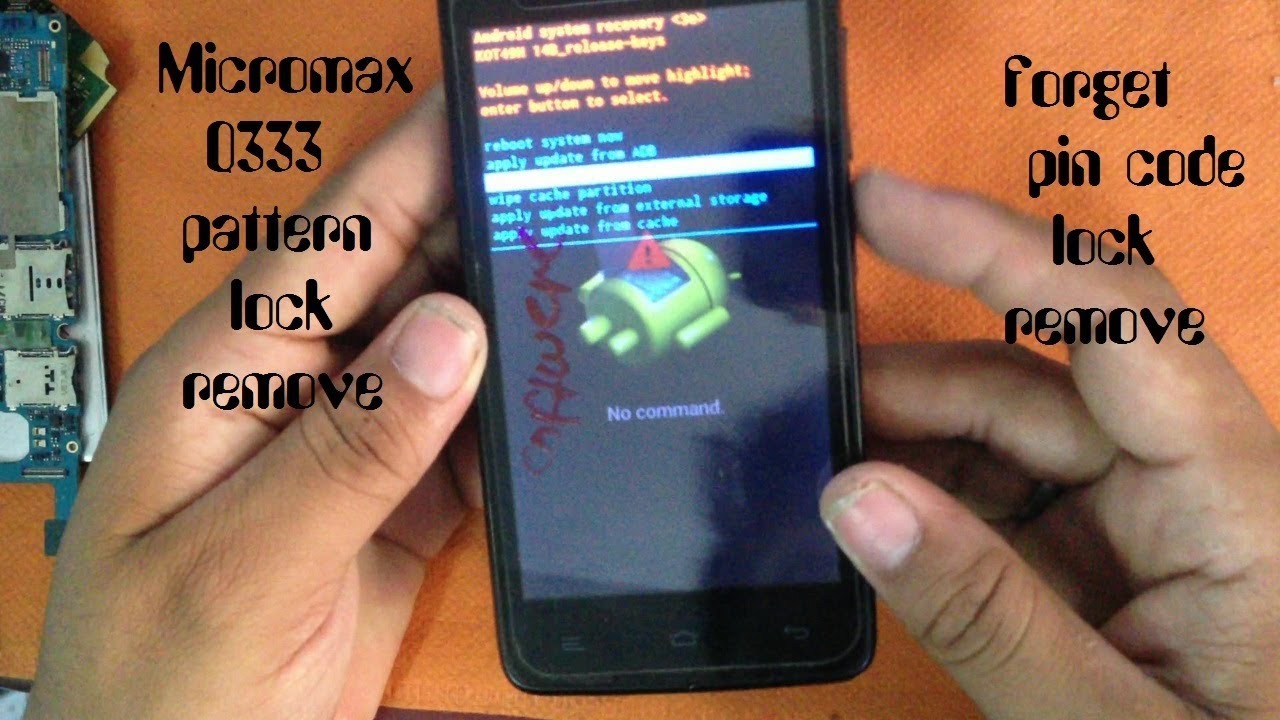 How to unlock Micromax Q333  forget pattern lock