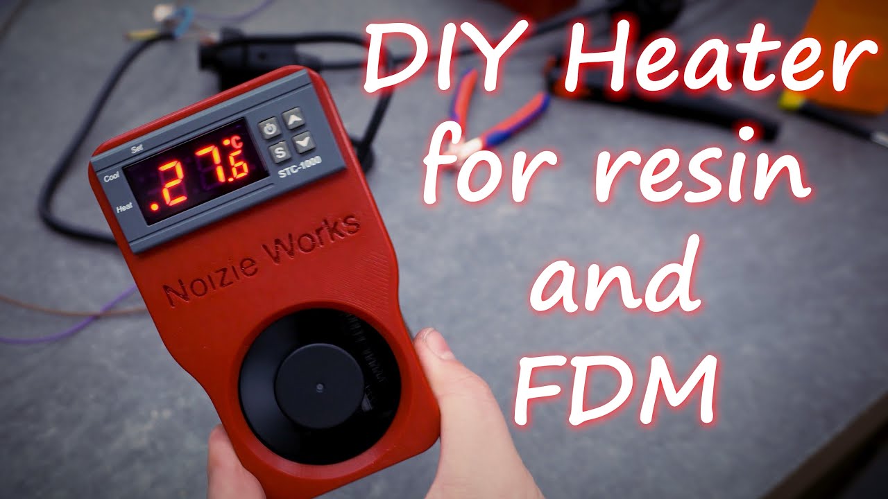 Printable all-in-one PTC heater for FDM and RESIN printers.