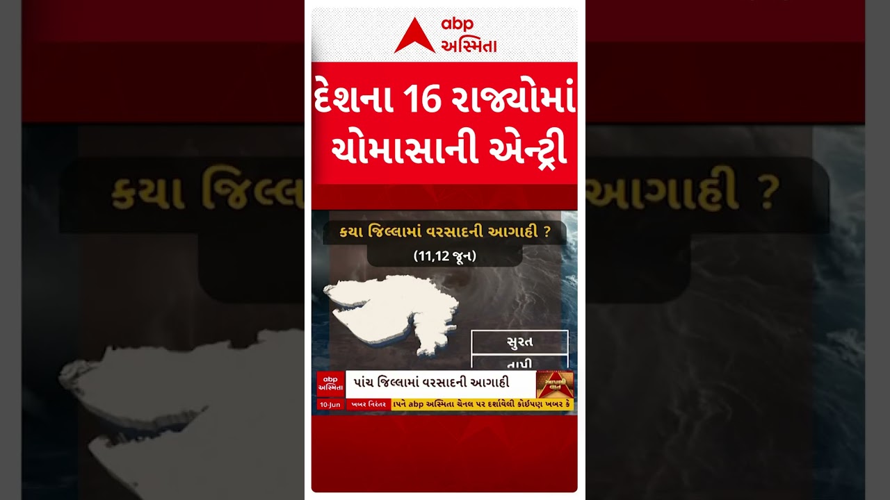 Weather Update Today:  દેશના 16 રાજ્યોમાં ચોમાસાની એન્ટ્રી
