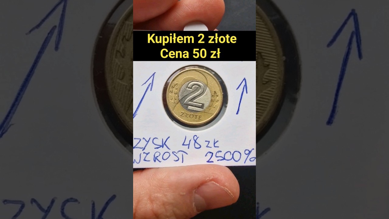 Kupiłem 2 złote 2005 w cenie 50 złotych skrętka #numizmatyka #monety #inwestycja #destrukt