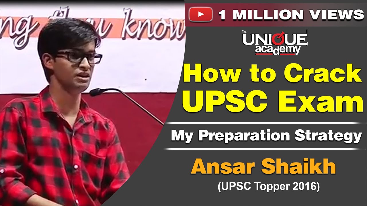 UPSC | My UPSC Preparation Strategy | How to Crack UPSC Exam - Ansar Shaikh (IAS)