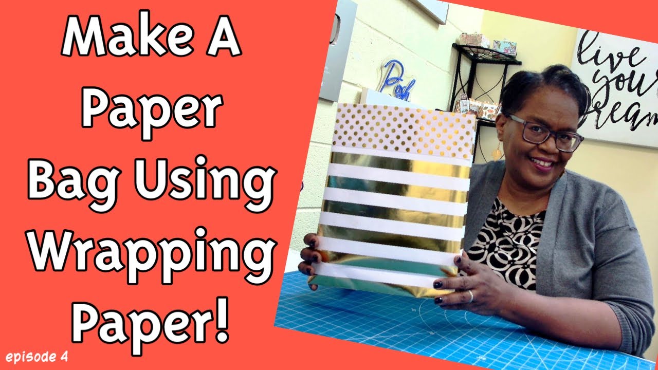 make ANY size paper bag AT HOME! easy WRAPPING PAPER process. FULL TUTORIAL!