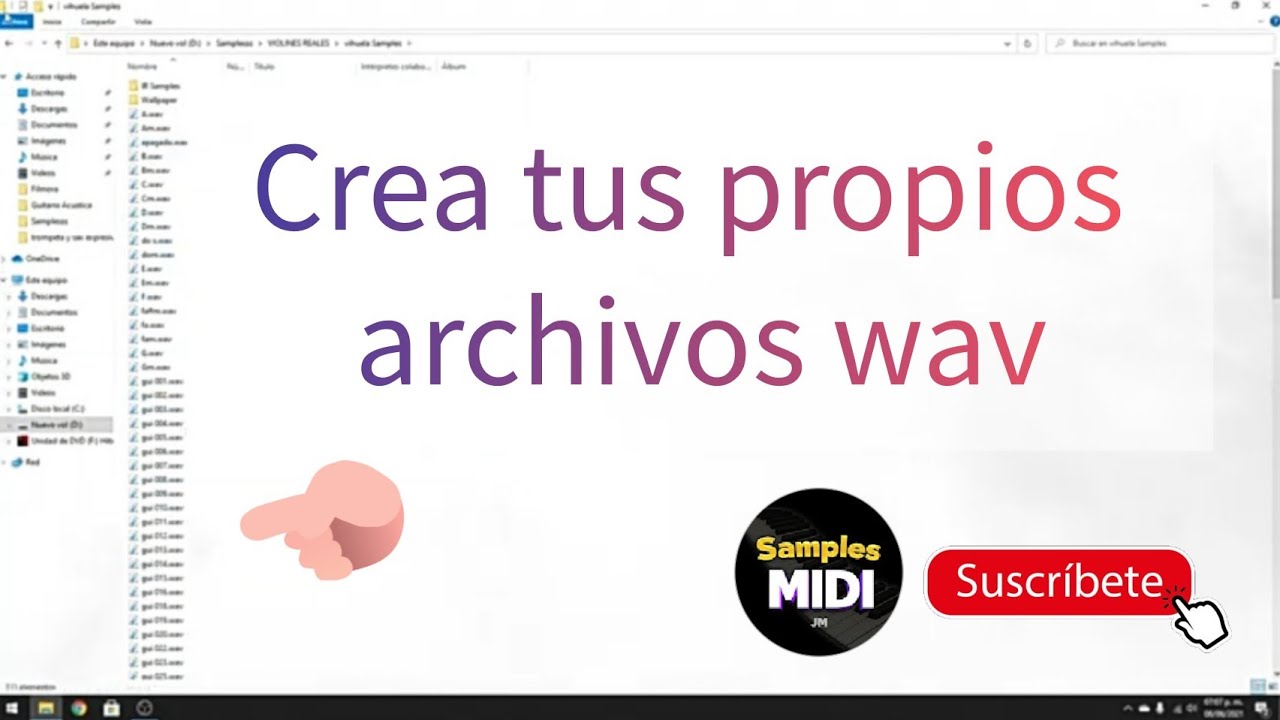 Como Crear archivos WAV a cualquier SAMPLE