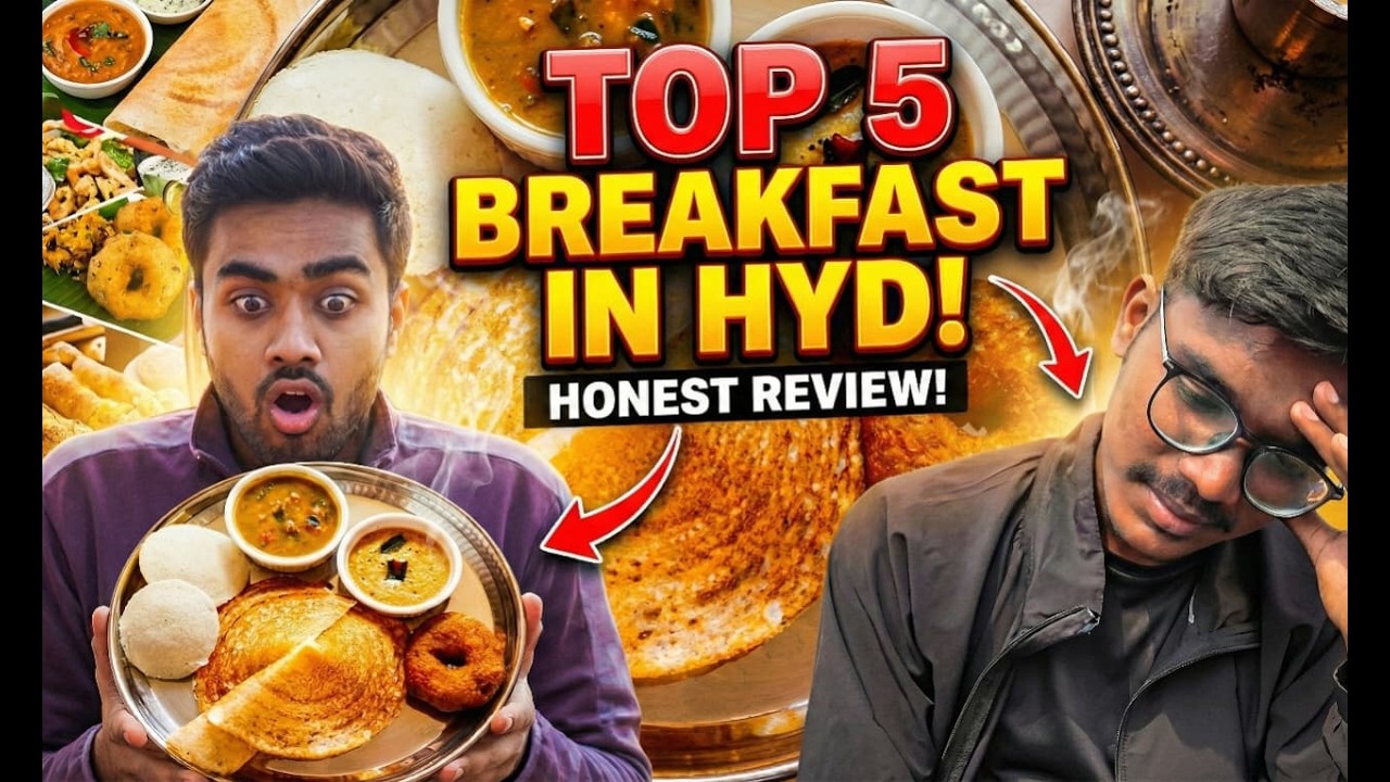 We tried the top 5 Famous breakfast places in Hyderabad
