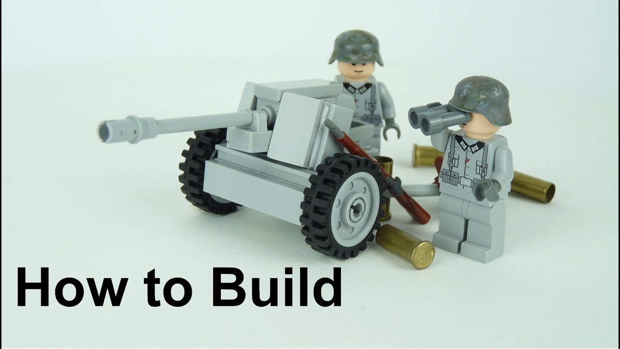 Lego WW2 Tutorial: How to Build PaK 40 [Deutsch] Dave Hill Bricks