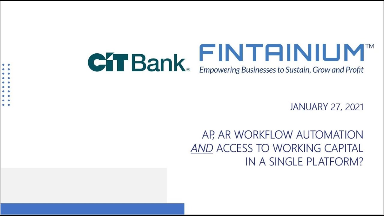 AP,  AR Workflow Automation  AND  Access to Working Capital in a Single Platform?