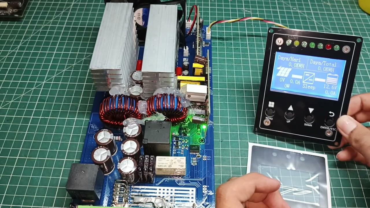 260309PCPH292N test uji kit MPPT ratting 60A SCC tanpa casing diy 60a rakitan lokal indo