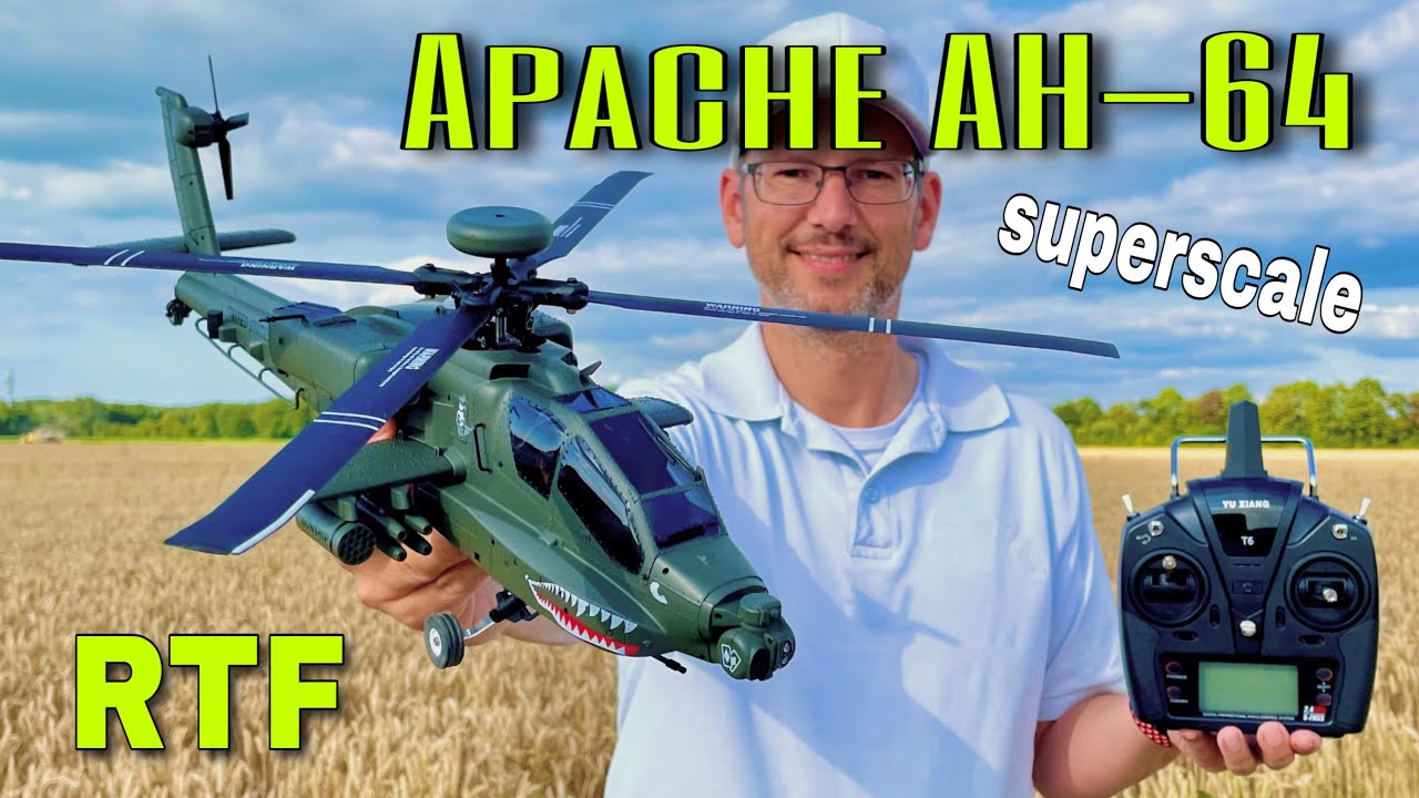 SUPERSCALE YU XIANG RC F11 APACHE AH-64 RTF Dual-Brushless | ohne GPS | Full Review | deutsch