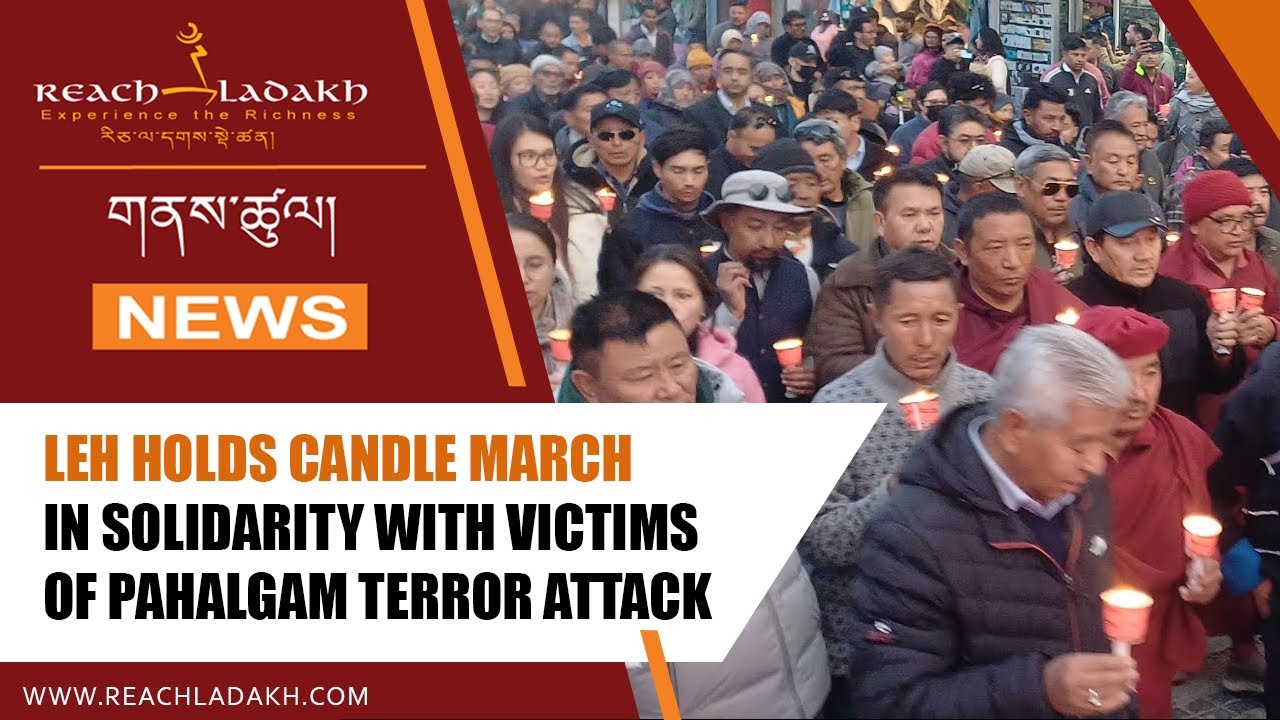Leh holds candle march in solidarity with victims of Pahalgam terror attack