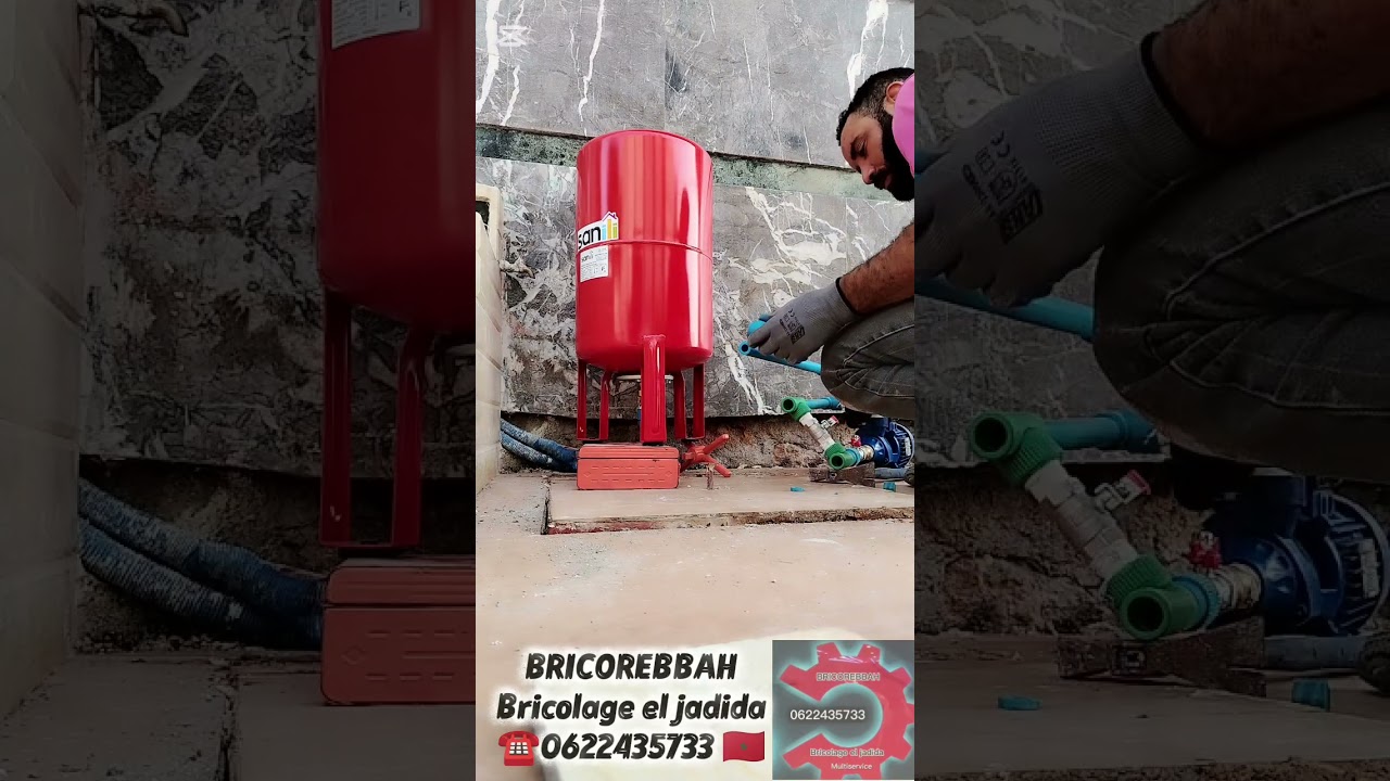 👉 Installation d’une pompe à eau électrique avec ballon Solution  pour augmenter la puissance