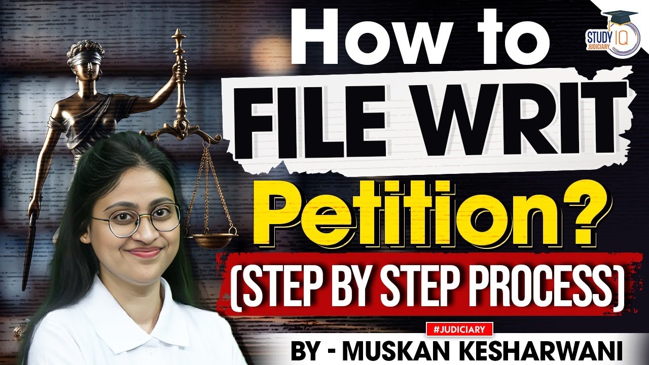 How to File Writ Petition| Legal Drafting| Civil Litigation| Muskan Mam| Studyiq judiciary