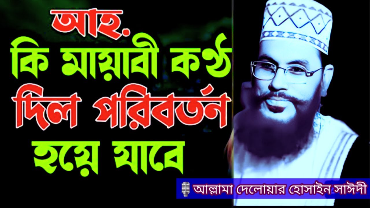কণ্ঠ নয় জান্নাতি সুর কোরআনের পাখির | allama delwar hussain saidi waz | দেলোয়ার হোসাইন সাঈদী