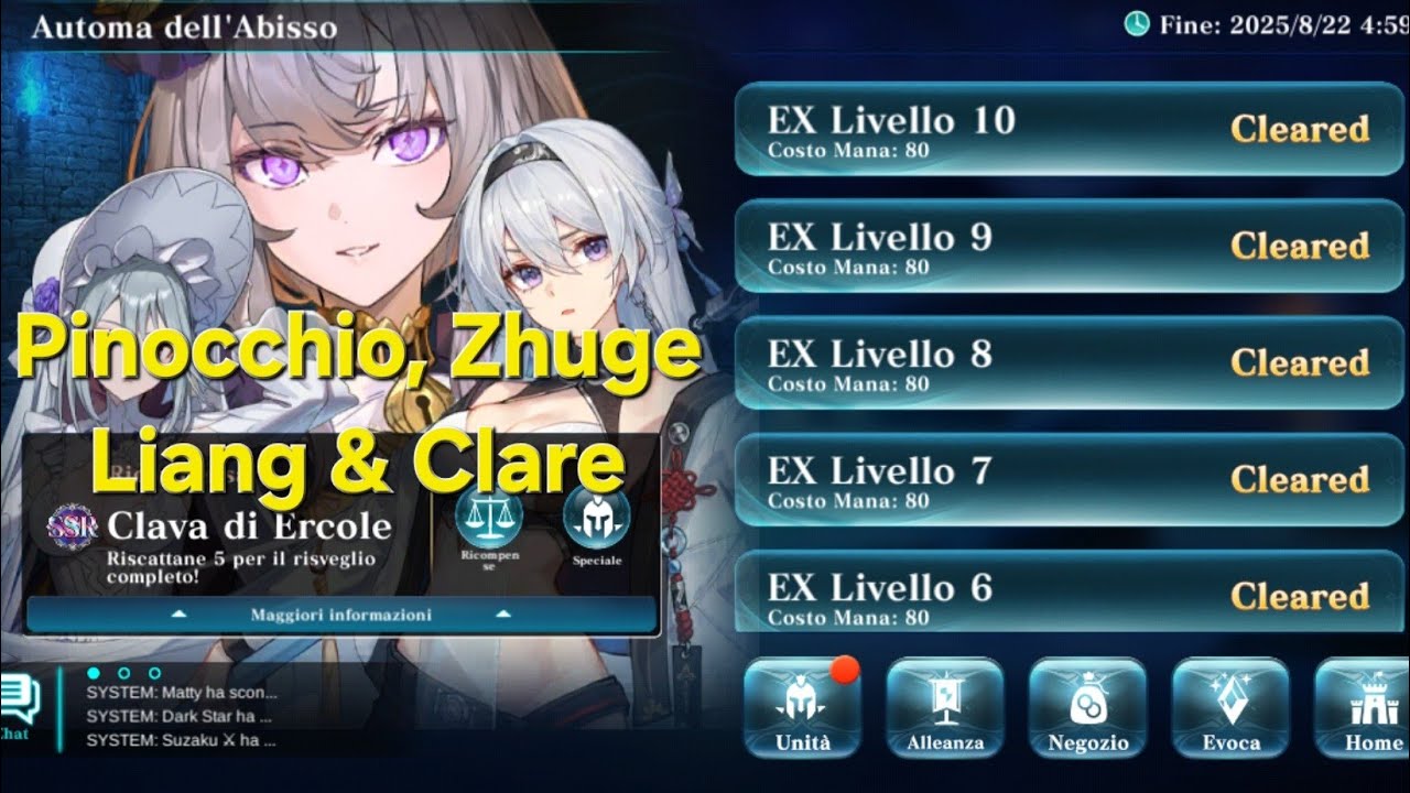 EVERTALE -EX 10 Pinocchio, Zhuge Liang & Clare-