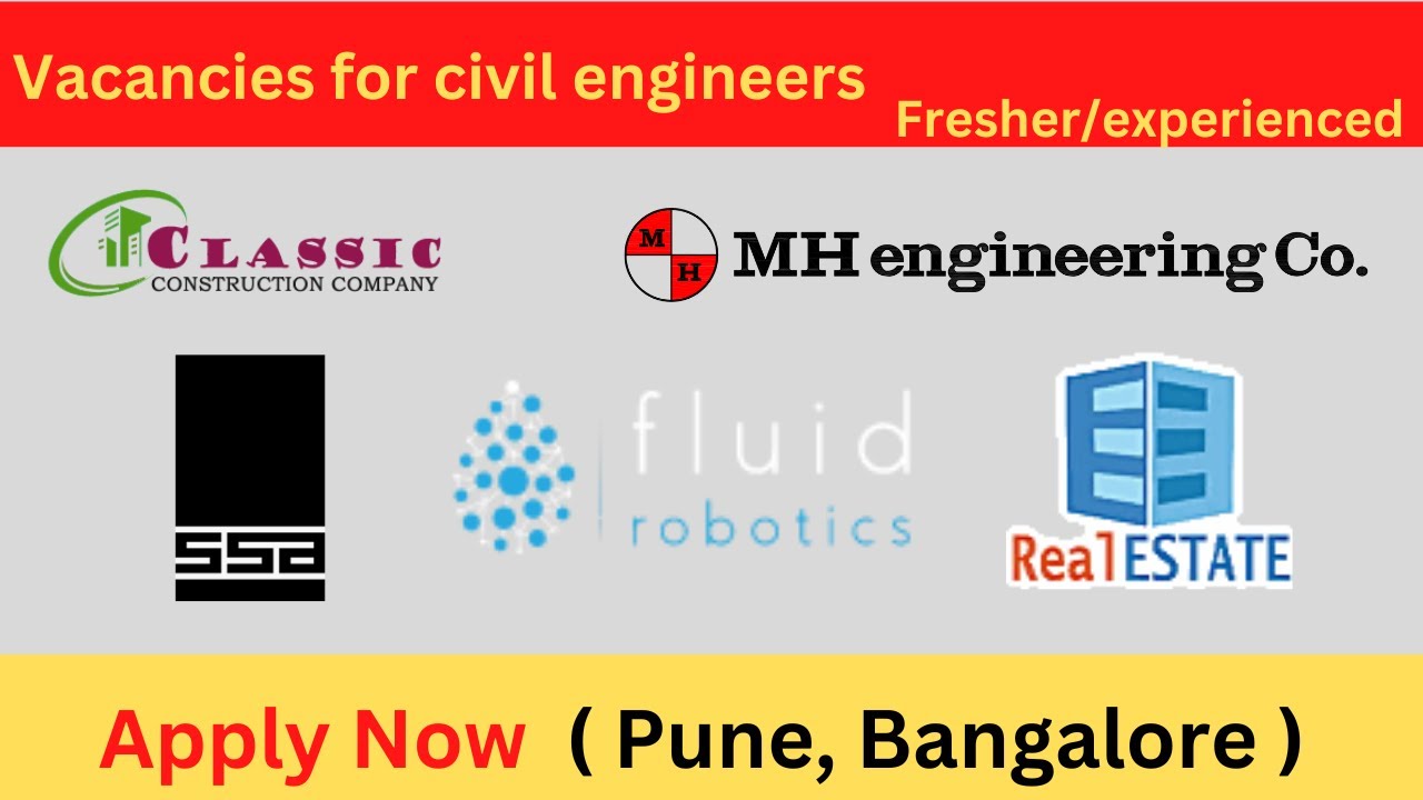 civil engineer jobs in pune and bangalore