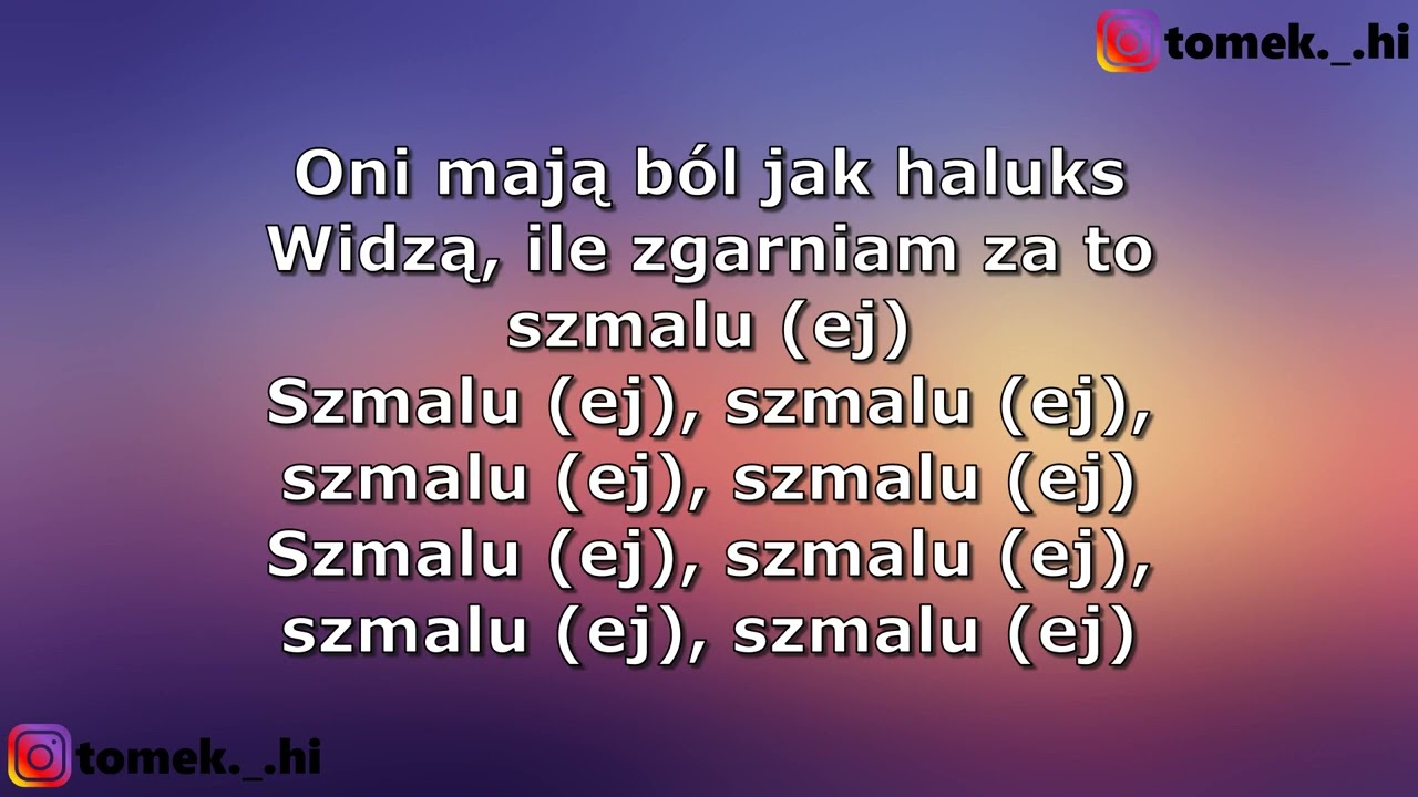Young Igi - Szmal tekst/lyrics