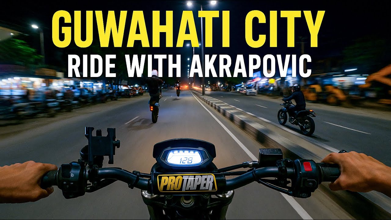 Loudest Ride in Guwahati 🔥 🔥 🔥 🔥 😱 Xpulse 200 x Akrapovic | Night Out With My Girl 💨🌃