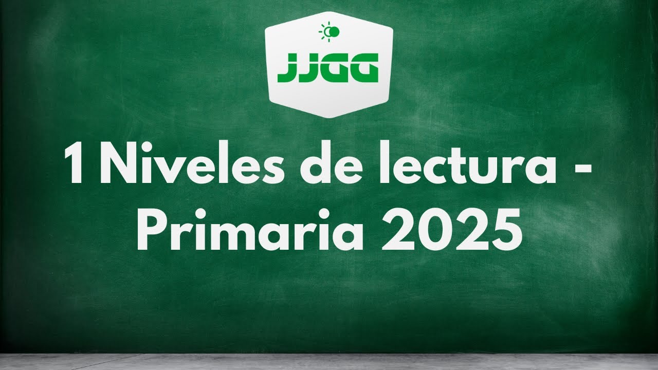 1 Niveles de lectura - Primaria 2025
