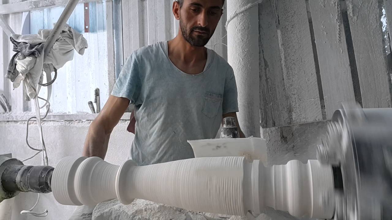 Mermer korkuluk üretimi  (balustrat)