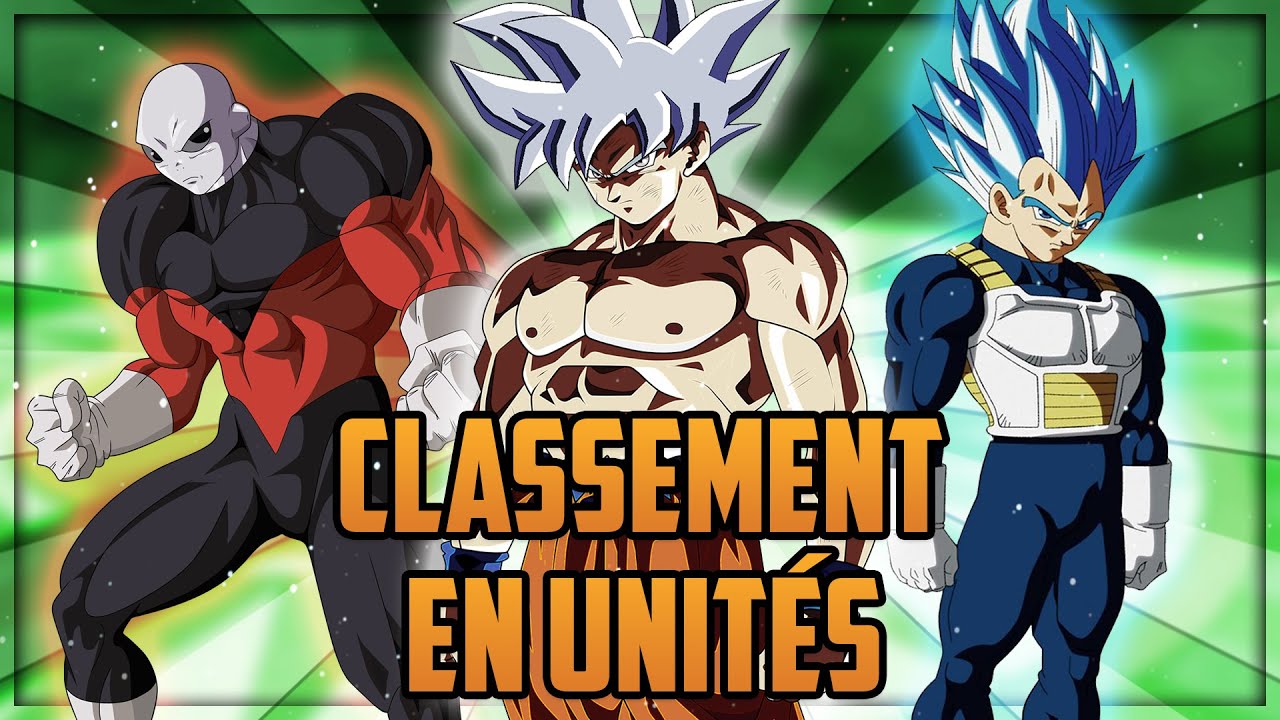 CLASSEMENT DES PUISSANCES en unités - Dragon Ball Super (Partie 2)