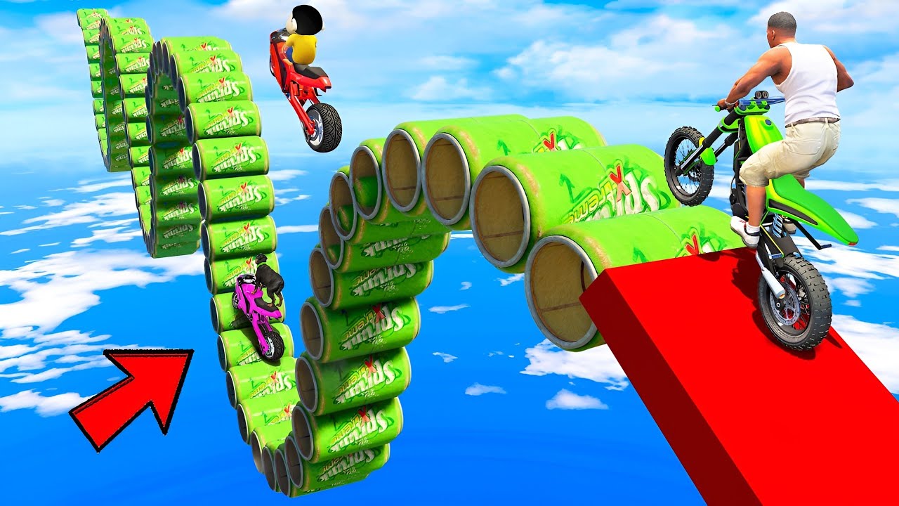 Franklin Shinchan Tried The Most Dangerous Ramp Challenge In Gta 5 | Gta V Bangla Gameplay
