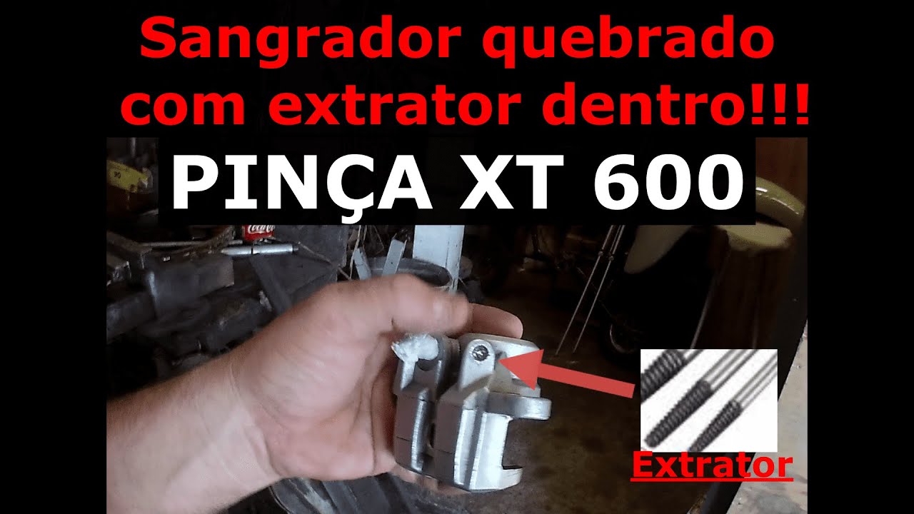 pinça de freio com extrator de parafuso
