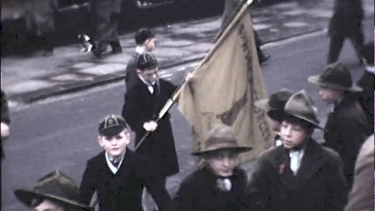 St George's Church Hyde Cheshire ~  Remembrance Day Parade 1950s