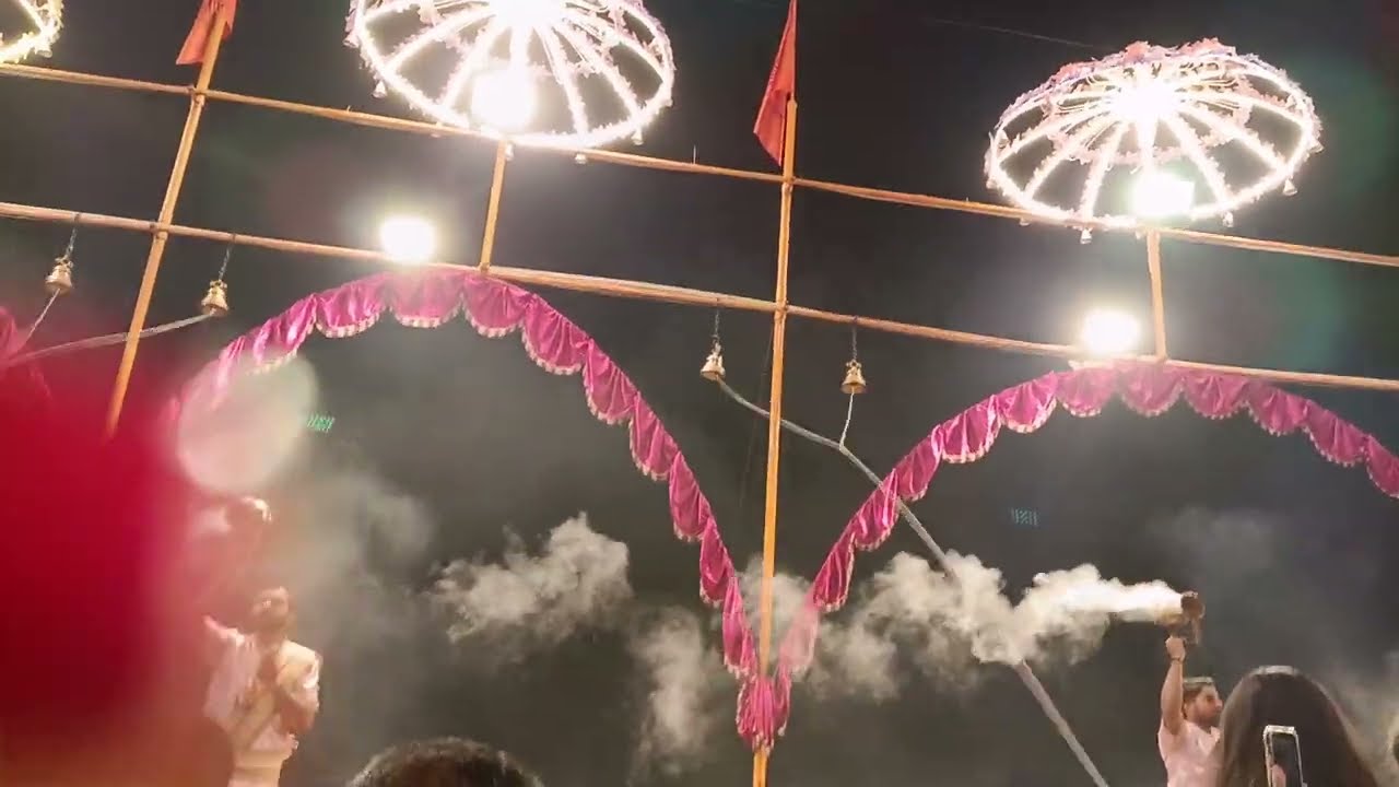 Full arti in varanasi triveni Sangam 