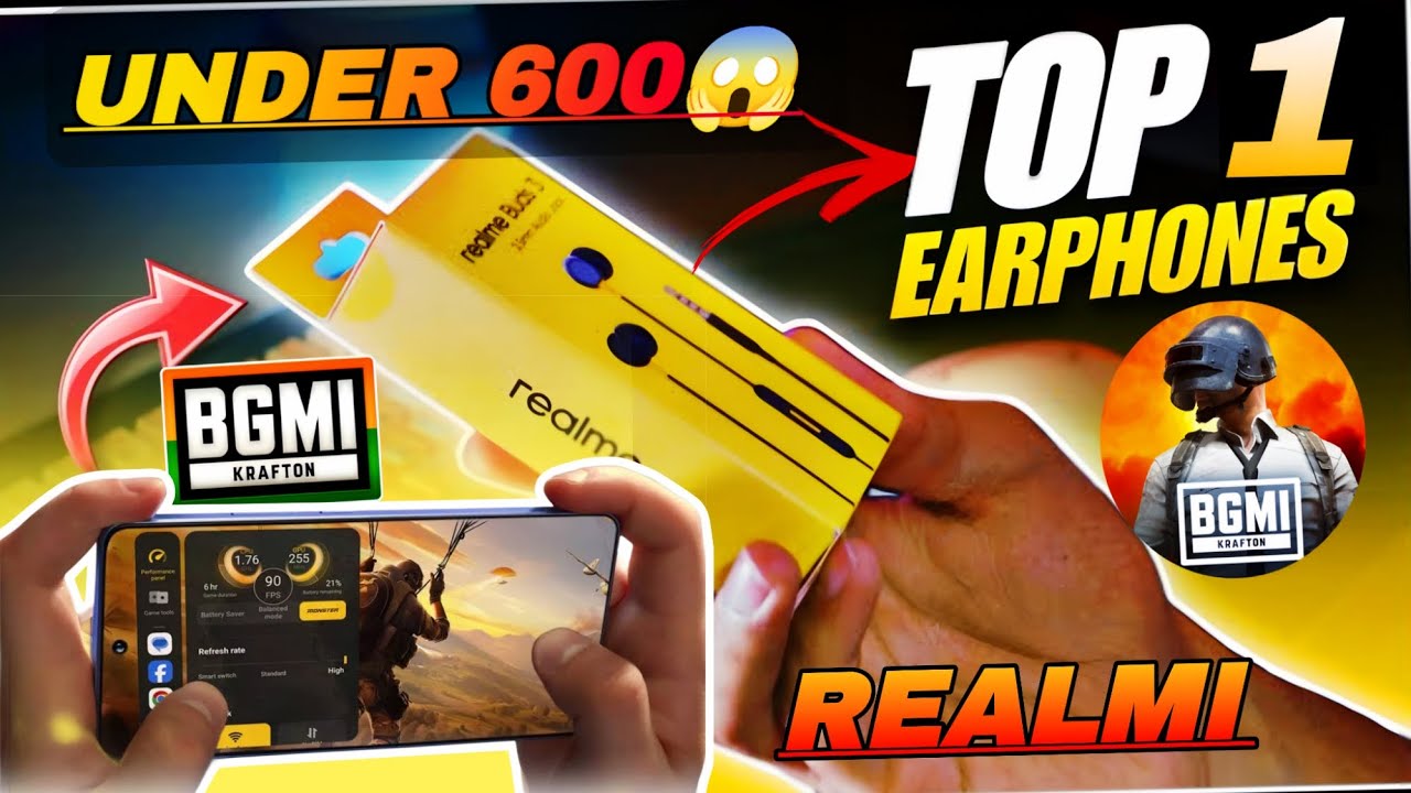 REALME BUDS 3 BGMI TEST // REVIEW 🔥BEST WIRED GAMING EARPHONES //UNDER 500 RS IN 2025