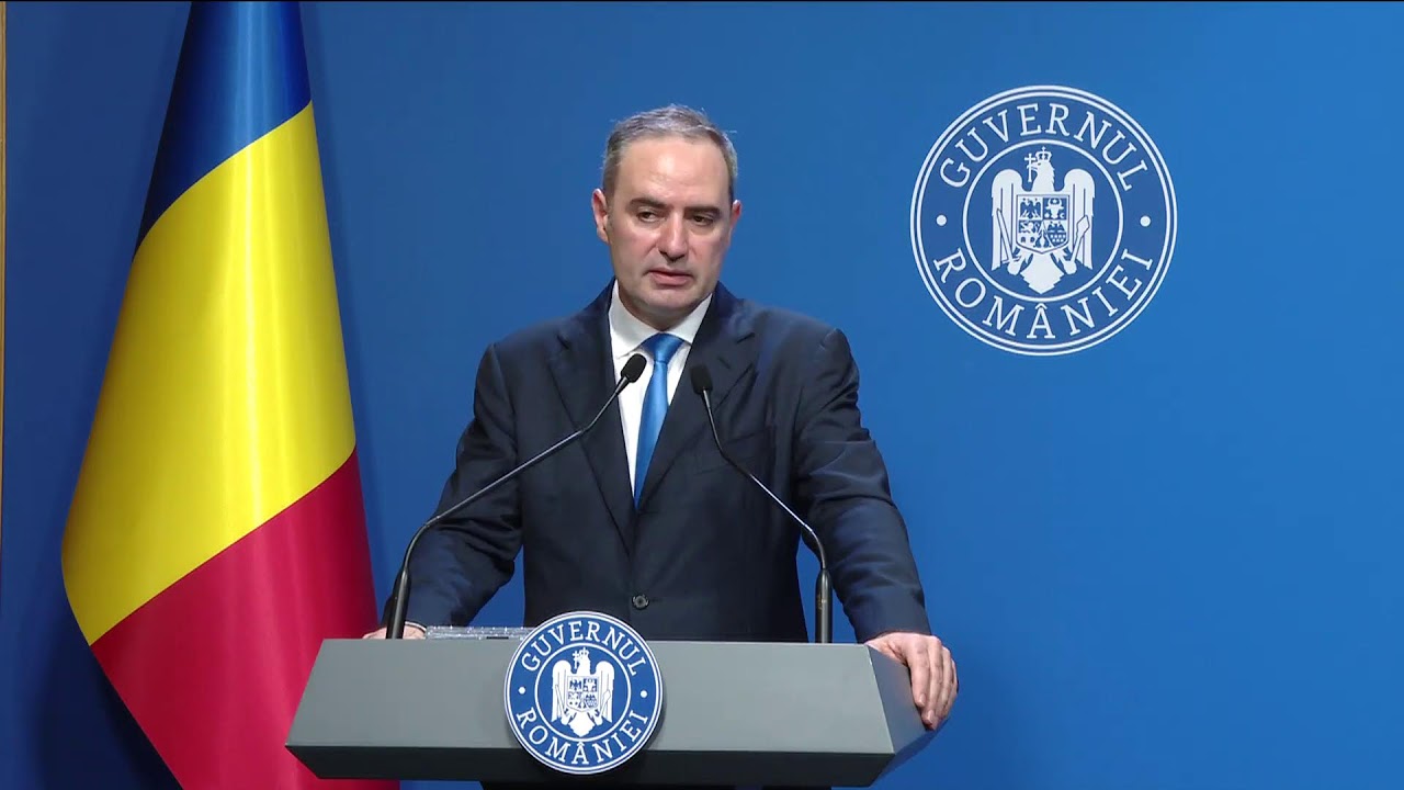 8/13/25: Conferință de presă susținută de ministrul Finanțelor, Alexandru Nazare
