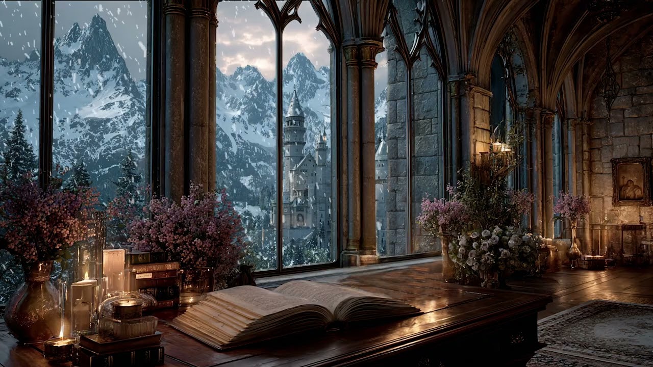 Warm Winter Night Far Away from the Frozen Silence Outdoors | Cozy Indoor Ambience for Rest