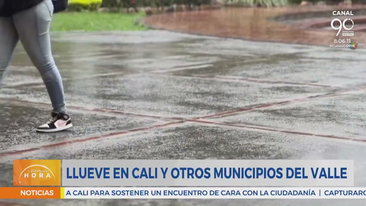 Panorama de lluvias en Cali y municipios del Valle