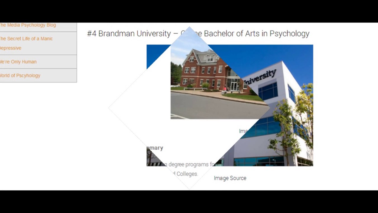 03. Top 10 Best Online Bachelors in Psychology Degree Programs 2016