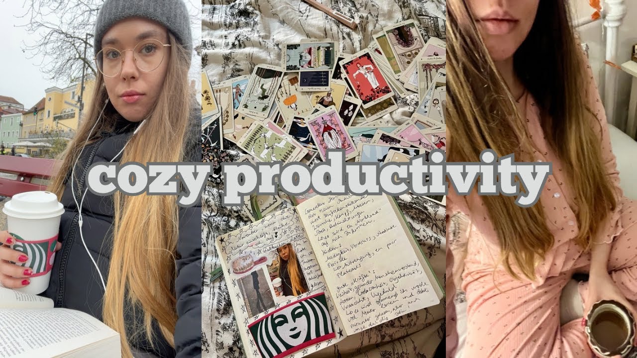 Cozy & productive day 🎀Kreativ sein, Solo Date, Aufblühen 💌🦌🍎
