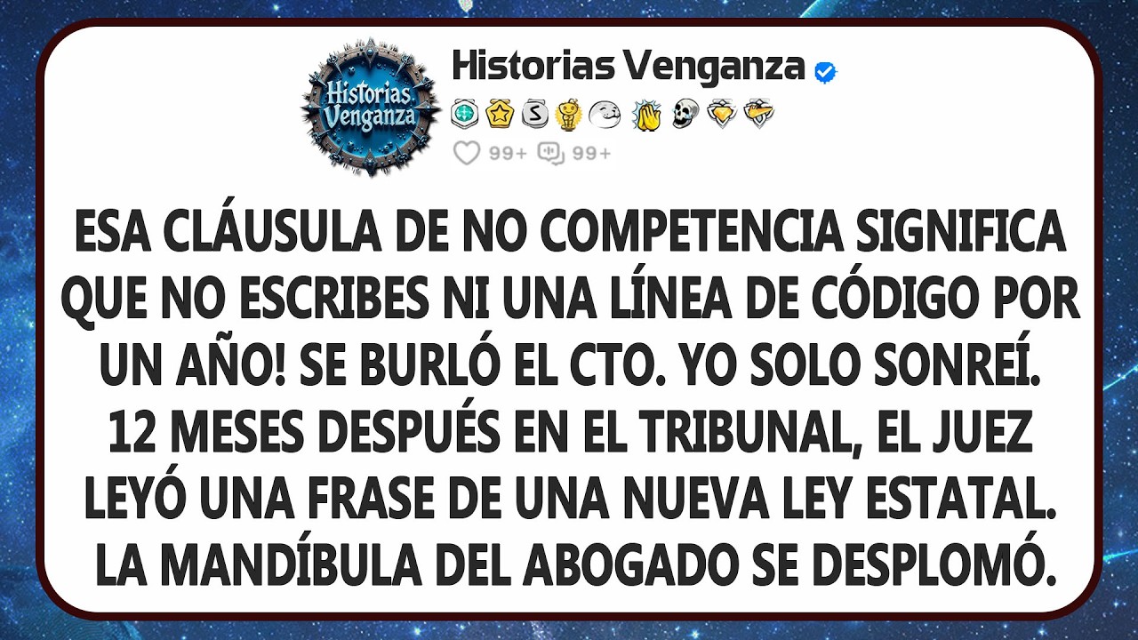 Ese Acuerdo De No Competencia Significa Que No Escribirás Una Sola Línea De Código Durante Un Año...