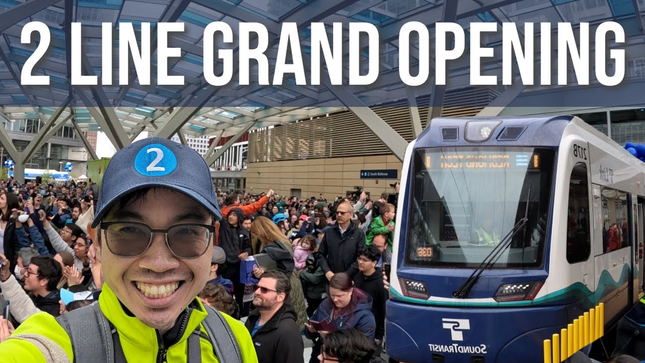 Sound Transit's 2 Line Grand Opening on the Eastside: Visiting All Eight New Stations Vlog
