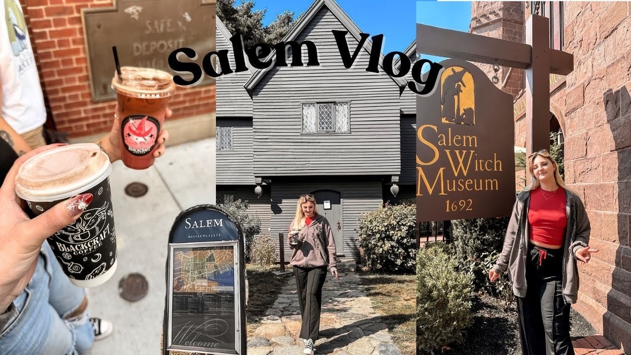 America Vlog | 24 hours in Salem - Witch Museum, Ghost Tour, Shopping