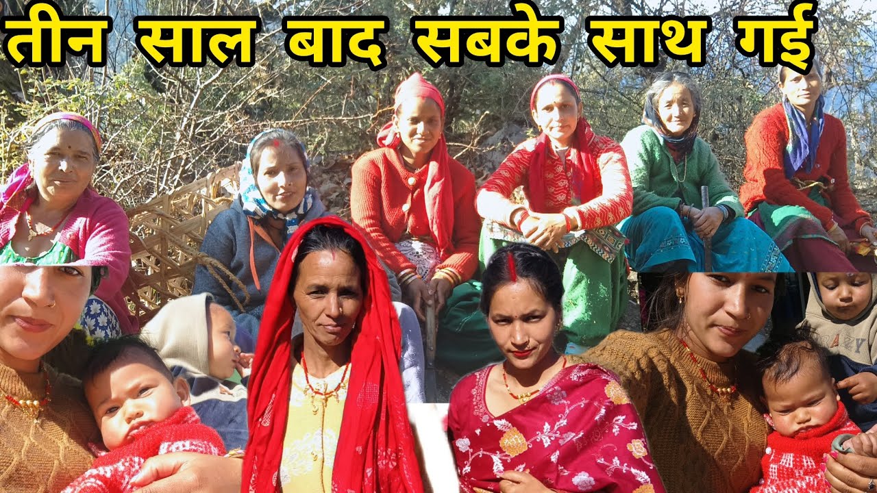 आज तीन साल बाद गई सब के साथ जंगल।। आज तो मजा आ गया।। #pahadilifestylevlog 