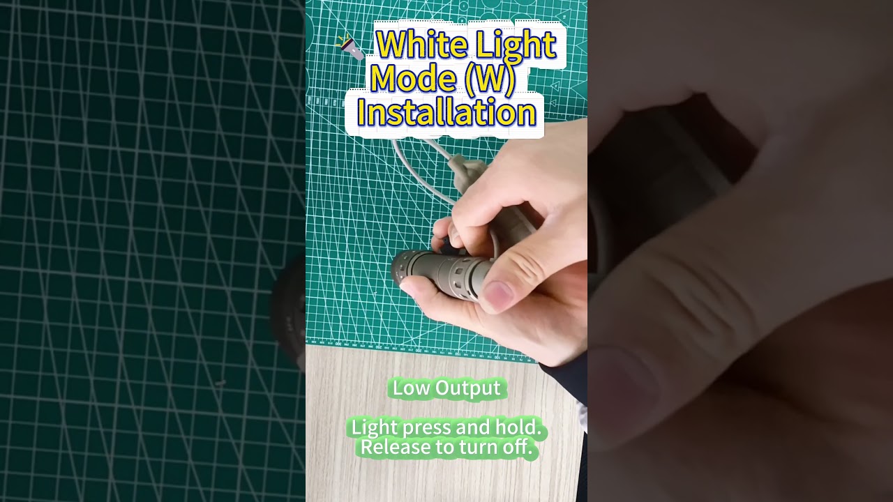 SomoGear WMX200 Tail Switch Install &ndash; COSOGEAR Visual Guide #WMX200  #flashlight #tailSwitch