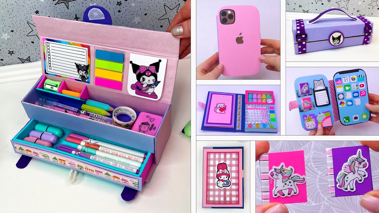 DIY Paper crafts // Ideas for making cute homemade school supplies you'll love