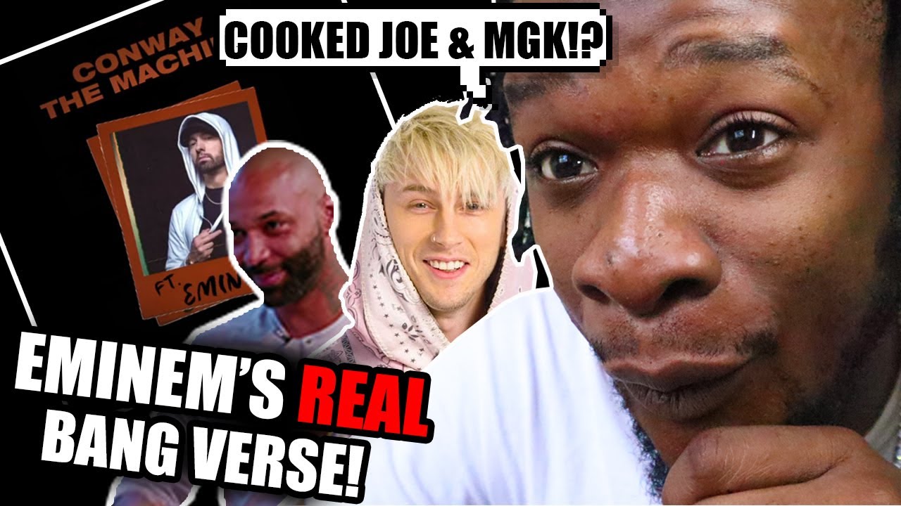 ЭМИНЕМ РАСКРИТИКУЕТ ДЖО БАДДЕНА И MGK! | РЕАКЦИЯ Eminem - Bang (Утечка оригинального куплета)!!