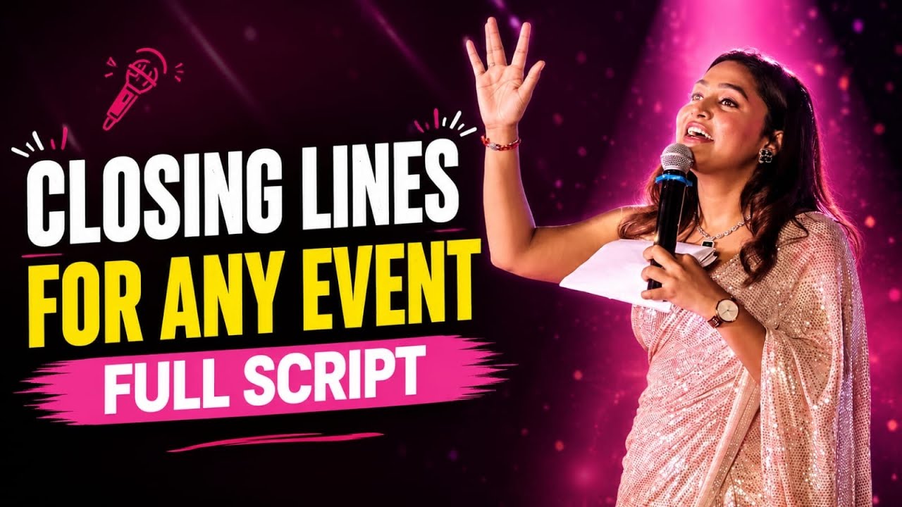 BEST Closing Lines for Any Event: Full Anchor Script || #anchoringtips #eventhost  #ClosingLines