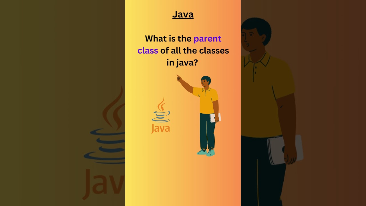 Parent class in java | Java interview question #shorts