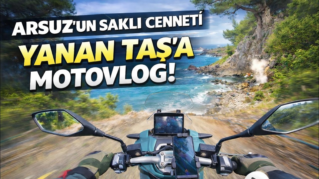 👉 Motorla Arsuz’un Saklı Cenneti: Yanan Taş | POV Motovlog