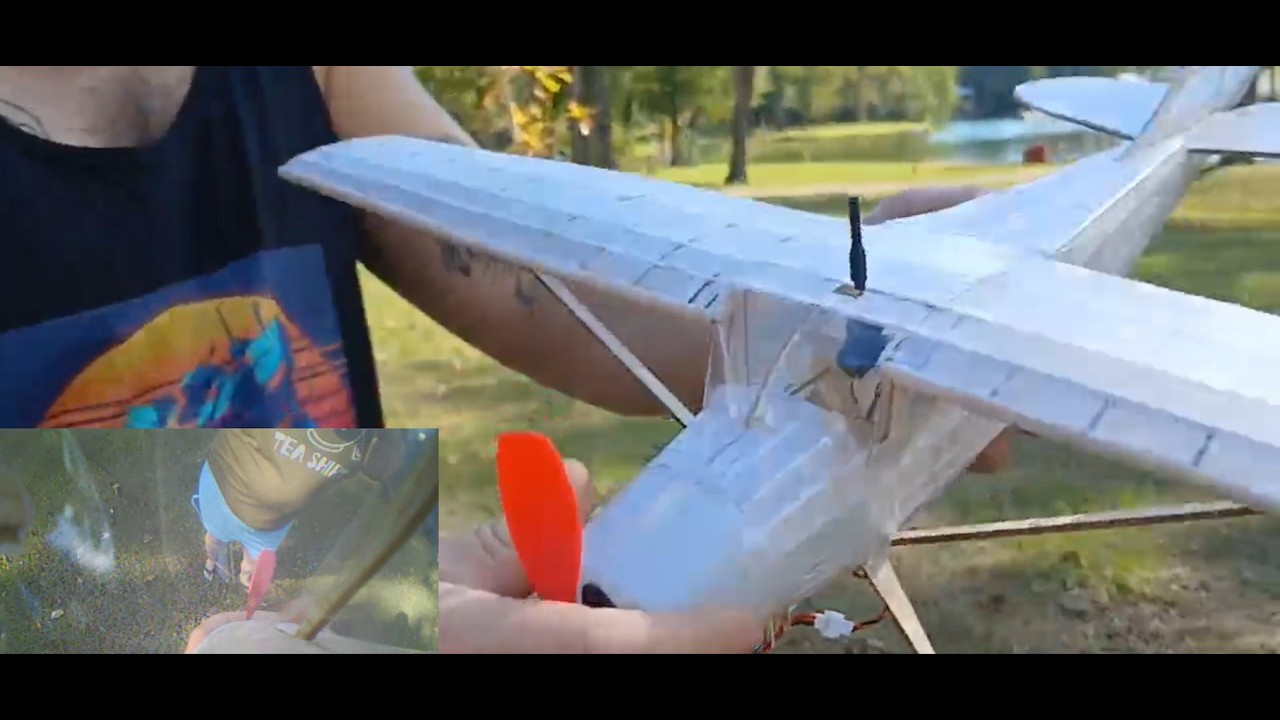 RUBBER BAND POWERED FPV PLANE!?